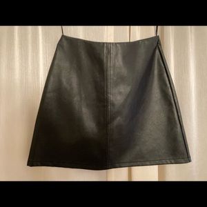 Leather Mini Skirt